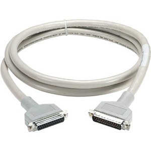 Black Box RS232 DBL Shielded Cable W/ Metal Hood 25 Cond DB25M/M 25Ft.