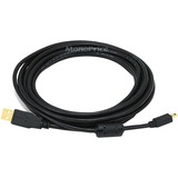 Monoprice USB Data Transfer Cable - 15 ft USB Data Transfer Cable - First End: 1 x USB 2.0 Type A - Male - Second End: 1 x 5-pin Mini USB 2.0 Type B - Male - Gold Plated Connector