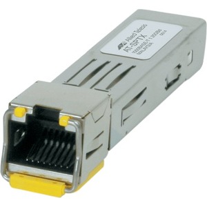 Allied Telesis SP SFP (mini-GBIC) Module - For Data Networking - 1 x RJ-45 Duplex 10/100/1000Base-T LAN - Twisted PairGigabit Ethernet - 10/100/1000Base-T - Hot-swappable