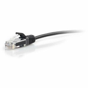 C2G Cat.6 Patch UTP Network Cable - 25 ft Category 6 Network Cable for Network Device - First End: 1 x RJ-45 Network - Male - Second End: 1 x RJ-45 Network - Male - 10 Gbit/s - Patch Cable - Gold Plated Connector - Standard Non-rated - 28 AWG - Black