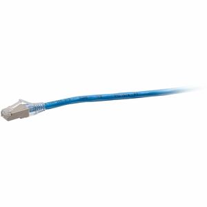 C2G F-Series Cat.6a Patch Network Cable - 15 ft Category 6a Network Cable for Network Device, Network Adapter, Switch, DSL Modem, Patch Panel, Hub, Router - First End: 1 x RJ-45 Network - Male - Second End: 1 x RJ-45 Network - Male - 10 Gbit/s - Patch Cable - Shielding - Gold Plated Contact - Riser - 26 AWG - Blue - TAA Compliant