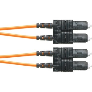 Panduit Fiber Optic Duplex Patch Network Cable - 6.56 ft Fiber Optic Network Cable for Network Device - First End: 2 x SC Network - Male - Second End: 2 x SC Network - Male - Patch Cable - Yellow - 1