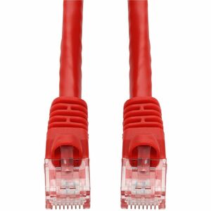 AddOn 18ft Red CAT 6A PVC Ethernet Cable Snagless Bubble Boot RJ-45 M/M