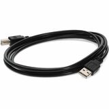 AddOn 3ft USB A 2.0 Male to USB B 2.0 Male Black Cable