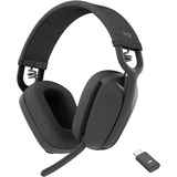 Logitech Zone Vibe Wireless Bluetooth&reg; headphones with USB receiver and noise-canceling mic - Logitech Zone Vibe Wireless Bluetooth Headphones with Noise Canceling Microphone, USB-A, USB-C, for Google Meet, Google Voice, Zoom, Mac/PC