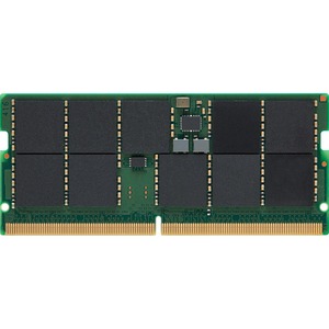 Kingston 16GB DDR5 SDRAM Memory Module - For Notebook, Workstation - 16 GB - DDR5-4800/PC5-38400 DDR5 SDRAM - 4800 MHz Single-rank Memory - CL40 - 1.10 V - ECC - Unbuffered - 262-pin - SoDIMM - Lifetime Warranty