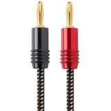 Monoprice Banana Plug Audio Cable - 3 ft Banana Plug Audio Cable for Audio Device, Speaker - First End: 1 x Banana Plug Audio - Male - Second End: 1 x Banana Plug Audio - Male - Gold Plated Connector - 14 AWG