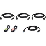 ATEN KVM Cable - 6 ft KVM Cable for KVM Switch, Server, Computer, Keyboard/Mouse, Speaker, Microphone - First End: 1 x USB Type A - Male, 1 x Mini-phone Stereo Audio - Female, 1 x Mini-phone Audio - Female, 1 x DisplayPort Digital Audio/Video - Male - Second End: 1 x USB Type B - Male, 1 x USB Type B - Female, 1 x DisplayPort Digital Audio/Video - Male, 1 x Mini-phone Stereo Audio - Female, 1 x Mini-phone Audio - Female