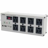 Eaton Tripp Lite Series Isobar 8-Outlet Surge Protector, 12 ft. Cord with Right-Angle Plug, 3840 Joules, Diagnostic LEDs, Tel/Fax/Modem, Metal