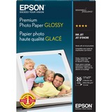 Epson Premium Glossy Photo Paper - 92 Brightness - 97% Opacity - Ledger/Tabloid - 11" x 17" - 68 lb Basis Weight - High Gloss - White, Blue - 1 Each