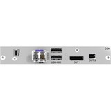 Black Box DKM FX KVM Extender Receiver - 32808.40 ft Range - 4K - 3840 x 2160 Maximum Video Resolution - 2 x USB - DisplayPort - For Windows, Sun, Unix, Linux, Mac