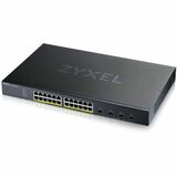 ZYXEL 24-port GbE PoE Lite-L3 Smart Managed Switch with 4 10G Uplink