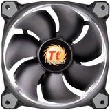Thermaltake Riing 12 High Static Pressure LED Radiator Fan (3 Fans Pack) - 3 Pack - 4.72" Maximum Fan Diameter - 40.60 CFM Maximum Airflow - 1500 rpm - Hydraulic Bearing - 3-pin - White LED - 3 - Case - 4.6 Year Life