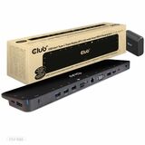 Club 3D Docking Station - for Monitor, Smartphone, Desktop PC, Notebook, Headphone - Memory Card Reader - SD, microSD, Micro Size MultiMediaCard (MMC) - 100 W - USB Type C - 3 Displays Supported - 4K, Full HD - 3840 x 2160, 1920 x 1080 - 7 x USB Ports - 2 x USB 2.0 - 5 x USB Type-A Ports - USB Type-A - 2 x USB Type-C Ports - USB Type-C - 1 x RJ-45 Ports - Network (RJ-45) - 1 x HDMI Ports - HDMI - VGA - 1 x DisplayPorts - DisplayPort - Wired - Gigabit Ethernet - Windows 10, Mac OS X