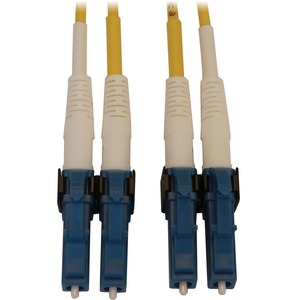 Eaton Tripp Lite Series 400G Duplex Singlemode 9/125 OS2 Switchable Fiber Optic Cable (LC/UPC M/M), LSZH, Yellow, 6 m (19.7 ft.)