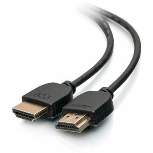 C2G 6ft Plus Series Slim Flexible HDMI Cable with Low Profile Connectors - VW-1 Rated - 4K 60Hz - M/M - Black (3 Pack)