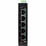 Eaton Tripp Lite Series 5-Port Unmanaged Industrial Gigabit Ethernet Switch - 10/100/1000 Mbps, Ruggedized, -40° to 75°C, EIP QoS, DIN/Wall Mount, TAA