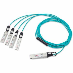 Ortronics Fiber Optic Network Cable - 13.12 ft Fiber Optic Network Cable for Network Device - First End: 1 x QSFP+ Network - Second End: 4 x SFP+ Network - 40 Gbit/s - LSZH