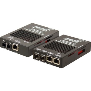 Transition Networks 10/100/1000 Ethernet Media Converter Stand-Alone - 1 x Network (RJ-45) - 1 x SC Ports - Multi-mode - 850 nm Fiber - Gigabit Ethernet - 10/100/1000Base-TX, 1000Base-SX - 0.55 km - AC Adapter - Wall Mountable, Rail-mountable, Rack-mountable, Standalone