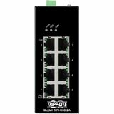 Eaton Tripp Lite Series 8-Port Unmanaged Industrial Ethernet Switch - 10/100 Mbps, Ruggedized, -40° to 75°C, EIP QoS, DIN Mount, TAA
