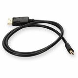 AddOn 3ft Mini-DisplayPort 1.2 Male to DisplayPort 1.2 Male Black Cable For Resolution Up to 3840x2160 (4K UHD)