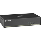Black Box KVM Switchbox with CAC - 4 Computer(s) - 1 Local User(s) - 3840 x 2160 - 6 x USB - 10 x DisplayPort - Desktop - TAA Compliant
