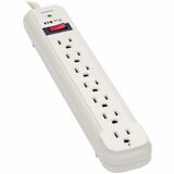 Eaton Tripp Lite Series Protect It! 7-Outlet Surge Protector, 25 ft. Cord, 1080 Joules, Diagnostic LED, Light Gray Housing