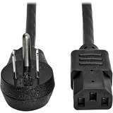Eaton Tripp Lite Series Desktop Computer AC Power Cord, Right-Angle NEMA 5-15P to C13 - 10A, 125V, 18 AWG, 15 ft. (4.57 m), Black