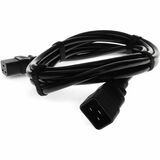 AddOn 6ft C19 Female to C20 Male 12AWG 100-250V at 20A Black Power Cable