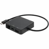 AddOn USB C Male to USB C 3.1, HDMI 4K, USB A 3.1 Gen 2, and RJ-45 Travel Docking Station
