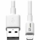 Eaton Tripp Lite Series USB-A to Lightning Sync/Charge Cable (M/M) - MFi Certified, White, 3 ft. (0.9 m)