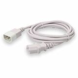 AddOn 6ft C13 Female to C14 Male 18AWG 100-250V at 10A White Power Cable