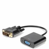 AddOn DVI-D Single Link (18+1 pin) Male to VGA Female Black Active Adapter For Resolution Up to 1920x1200 (WUXGA)