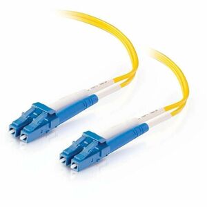 C2G 49.2ft (15m) LC-LC 9/125 OS2 Duplex Single-Mode PVC Fiber Optic Cable - Yellow