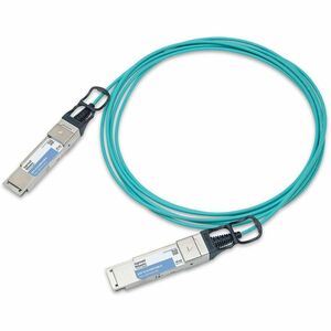 Approved Networks 100G QSFP28 Active Optical Cable (AOC) - 39.37 ft Fiber Optic Network Cable for Network Device - First End: 1 x QSFP28 Network - Second End: 1 x QSFP28 Network - 103.1 Gbit/s - LSZH - Aqua