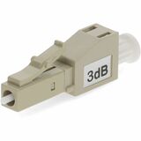 AddOn 2-Pack of 3dB fixed LC Male to LC Female OM3 MMF Simplex Fiber Attenuators