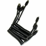 JAR Systems Coiled USB-C Emulator Charging Cables for Apple Lightning Devices