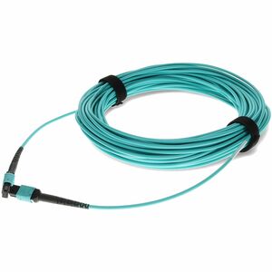 AddOn 13m MPO/UPC to MPO/UPC Aqua OM4 OFNP (Plenum-Rated) 12-Strand Fiber Patch Cable