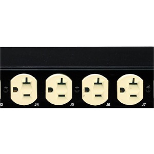 Eaton Basic rack PDU, 0U, L14-30P input, 5.76 kW max, 120/240V, 24A, 10 ft cord, Split-phase, TAA compliant, Outlets: (24) 5-20R