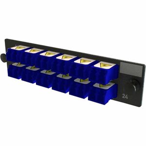 Ortronics Q-Series Keyed OFP Adapter Panel 24 Fibers, Blue