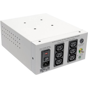 Eaton Tripp Lite Series Isolator Series Dual-Voltage 115/230V 600W 60601-1 Medical-Grade Isolation Transformer, C14 Inlet, 6 C13 Outlets