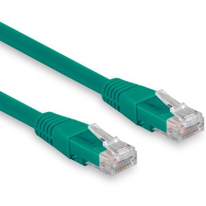 Rocstor Cat.6 Network Cable - Rocstor Premium 3ft (0.9m) CAT6 Ethernet Cable - 100% Copper UL Rated - Green - Molded - 100W PoE UTP Category 6 Patch Cord UL Certified Wiring/TIA - 3ft Green CAT6 Ethernet cable provides Multi Gigabit 1/2.5/5Gbps & 10Gbps up to 160ft - /TIA-568-2.D Category 6 - 24 AWG stranded 100% copper UL Rated wire (E348508) 100W PoE - RJ45 Molded UTP Patch Cord - Green