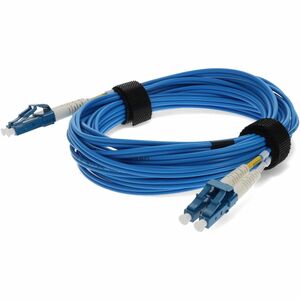 AddOn 10m LC to LC Blue OS2 Duplex OFNR (Riser-Rated) TAA SMF Fiber Patch Cable