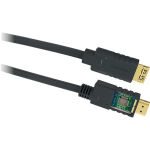 Kramer Active High Speed HDMI Cable with Ethernet - 98 ft HDMI A/V Cable for Audio/Video Device - First End: 1 x 19-pin HDMI Type A Digital Audio/Video - Male - Second End: 1 x 19-pin HDMI Type A Digital Audio/Video - Male - 10.2 Gbit/s - Supports up to 3840 x 2160 - Shielding - Gold Plated Connector - 24 AWG - Black