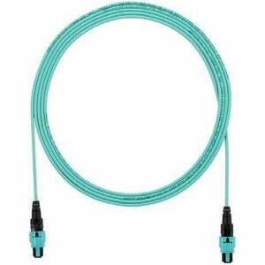 PanNet Interconnect Fiber Optic Network cable - 29 ft Fiber Optic Network Cable for Network Device, Enclosure, Fiber Optic Cassette - First End: 1 x PanMPO Network - Female - Second End: 1 x PanMPO Network - Female - 400 Gbit/s - Plenum, OFNP - 50/125 &micro;m - Aqua