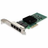 AddOn Intel® I350T4 Comparable 10/100/1000Mbs Quad RJ-45 Port 100m PCIe 2.0 x4 Network Interface Card