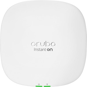 HPE Instant On AP25 Dual Band IEEE 802.11 a/b/g/n/ac/ax 5.30 Gbit/s Wireless Access Point - Indoor - 2.40 GHz, 5 GHz - 2 x Internal Antenna(s) - Internal - MIMO Technology - 1 x Network (RJ-45) - 2.5 Gigabit Ethernet - Wall Mountable, Ceiling Mountable, Rail-mountable