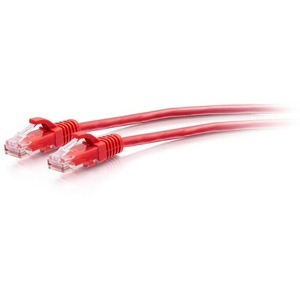 C2G 7ft Cat6a Snagless Unshielded (UTP) Slim Ethernet Cable - Cat6a Slim Network Patch Cable - PoE - Red