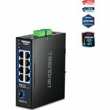 TRENDnet 9-Port Industrial 2.5G DIN-Rail Switch with 10G SFP+ Port, TI-G5091, 8 x 2.5G Ports, 1 x 10G SFP+ Port, 60Gbos, NDAA TAA Compliant, Lifetime Protection