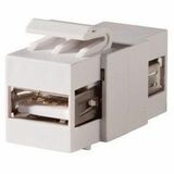 Ortronics Keystone, USB Type A-A, Feed-Thru, Fog White